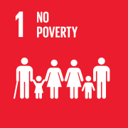 SDG 1 – No poverty (Icon)