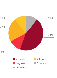 Length of office of Directors in the BoD (Pie chart)