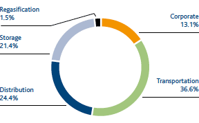 Procurement by business segment (Pie chart)